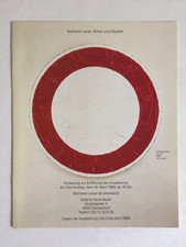 Einladungskarte Faltkarte BERTRAND LAVIER Galerie Hans Mayer, Düsseldorf 1989