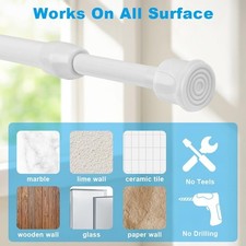 Gardinenschiene Ohne Bohren Teleskopstange Klemmstange Duschvorhangstange