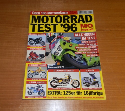 Motorrad test 1996 alle - 1996,, neuen