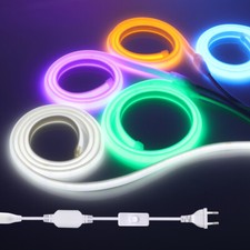 0.5m-100m Neon COB LED Streifen Stripe 230V IP67 Band Lichtschlauch Leiste Kette