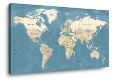 Leinwand Bild Weltkarte design