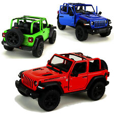 Jeep Wrangler Rubicon 2018 Modellauto 13cm Offroad Geländewagen offen 1:34