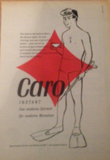ORIG REKLAME WERBUNG  1963 CARO KAFFEE  Das moderne Getränk für moderne Menschen