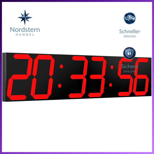 Digitale wanduhr led zoll - wanduhr, 27,5