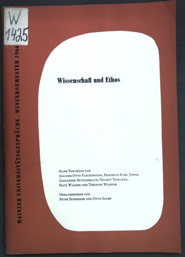 Wissenschaft und ethos - und,