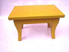 Holzfußbank Esche Gelb restauriert Biedermeier Höhe 23 - L 37,5 - B 24,5  - 2 kg