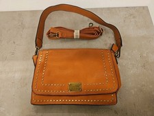 Damen Schulter-Tasche braun Henkel Tragetasche Henkeltasche Nieten NEU