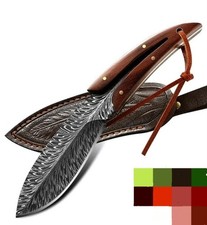 Damast Messer  ,feder Damasr