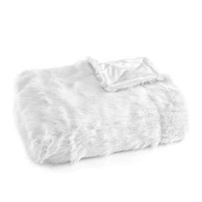 MONT CHALET Wendeplaid Webpelz, dichte Fülle uni weiß 150x200cm