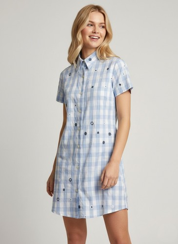 Chipie hemdblusenkleid blau - chipie,
