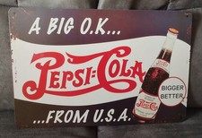 Blechschild Retro, Pepsi Cola, 20x30cm Nostalgie, Werbung 
