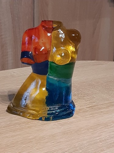 Glasfigur torso - glasfigur,