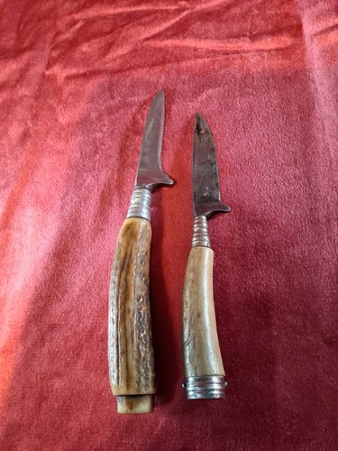 Alte horn jagdnicker metall - horn,