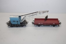 Märklin 3-Achser Kranwagen mit Kranschutzwagen Spur H0 #M257