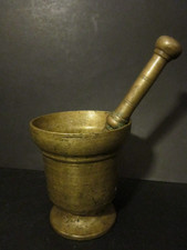 alter massiver Messing MÖRSER