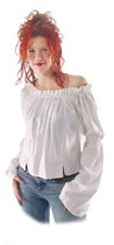 Gothic mittelalter larp bluse - gothic,