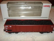 Märklin 46900-02 Güterwagen H0. Ladungseinsatz mit echter Kohle. Schlusslaternen