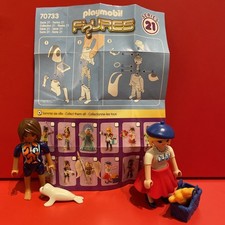 Playmobil 70733 Figures Serie 21  Girls Tierpflegerin Robbenbaby Französin Bague
