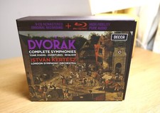 Dvorak Complete Symphonies Kertesz 9 CD + Blu Ray Remastered Decca 2016 *MINT*