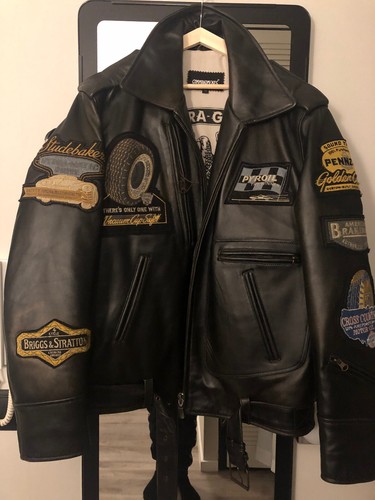 Lederjacke herren original - m,