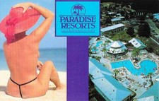 Werbekarte "Paradise Resorts International", Florida (USA)