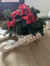 Großer Deko-Holzschlitten mit