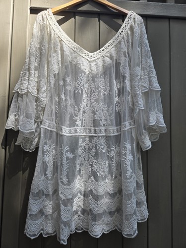 Tunika strand kleid - kleid,, creme