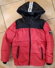 Jacke Winterjacke Steppjacke Rot Schwarz 146 152 Junge