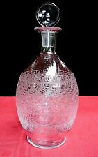 Baccarat Rohan Gouvieux Whiskey Decanter Karaffe A Kristall Graviert Art Deco