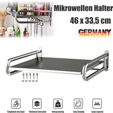 Edelstahl Mikrowellenhalterung Mikrowellenhalter Wandhalter Regal für bis 40 kg