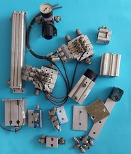 SMC Pneumatik Konvolut Zylinder Magnetventil Blockverteiler Druckventil Anschluß