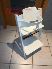 Stokke Tripp Trapp Hochstuhl,  Weiß Lackiertes Holz, Mit Babyset In Weiß