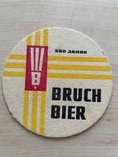 alter (ca. 1962) Bierdeckel Bruch Saarbrücken