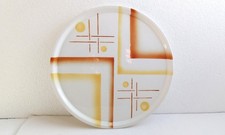 Carstens Neuhaldensleben Art Deco Bauhaus Kuchenplatte/Tablett/ Wandbild Dm 30cm