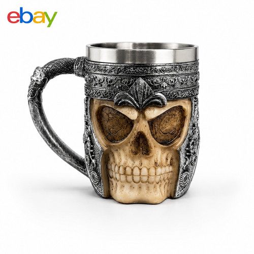 Edelstahl totenkopf becher - totenkopf,