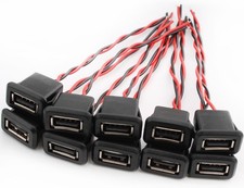 10Pcs USB-A Buchse 2-Draht