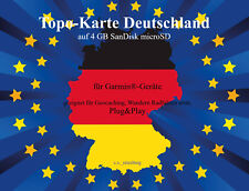 Topo - Karte Deutschland OKTOBER 2025 - 8GB für GARMIN Geocaching Wandern