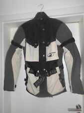 Damen Textil Motorradjacke POLO ROAD  schwarz-grau-beige mit Klima-Membran Gr. S