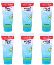 6x Handsan Winter Handcreme 2in1 24h Feuchtigkeit mit Shea & Cocoa Butter, 100ml
