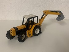 Siku Farmer 1:32 Renault TX 145-14 mit Heckbagger Traktor Bulldog 3450 Gelb