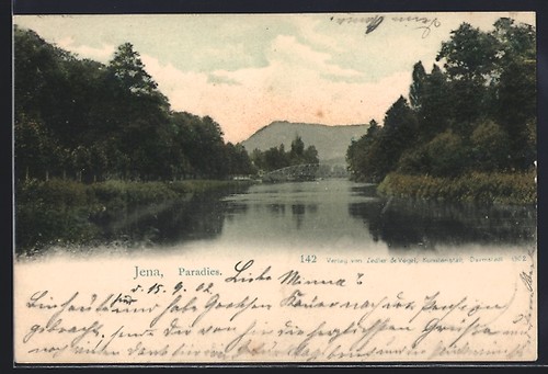 Ansichtskarte jena paradies - ansichtskarte,