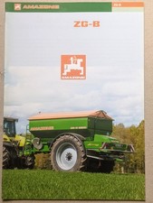 AMAZONE ZG-B Großflächenstreuer Düngerstreuer Prospekt Traktor Schlepper