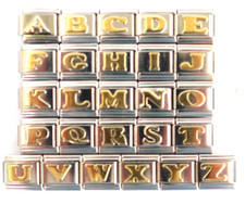 ABC ❤️gold ❤️Charms  9 mm Classic❤️passt zu Nomination⭐️zum Top Preis 