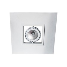 Pendel-Deckenleuchte D&L CDM-T 70W silber + EVG eckig einfach GEBRAUCHT