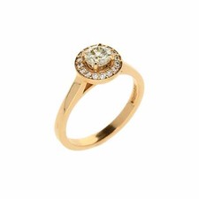 18 kt Rotgold Diamant Halo