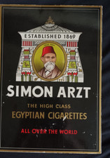 Altes werbeschild simon arzt - werbeschild,