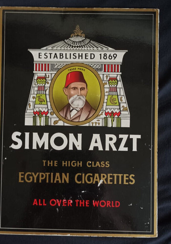 Altes werbeschild simon - werbeschild,