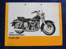 Harley Davidson FLHS-1200 Prospekt ca. 1977 gelocht