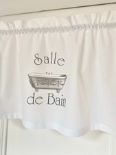 Gardine Shabby Chic Landhaus Salle de Bain Bad Bistrogardine  Scheibengardine