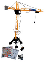 Dickie Toys Mega Crane (120 cm) großer Spiel-Kran für Kinder Fernsteuerung